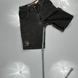 Unbranded Cartoon Denim Shorts - 26W UK 6 Black Denim