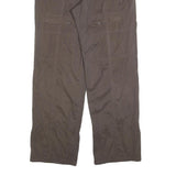 CHIEMSEE Womens Polyester Blend Brown Regular Fit Straight Leg Trousers W34 L32