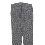 BERNA Womens Cotton Blend Grey Slim Slim Trousers W30 L30 Stylish Casual