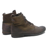 LEVI'S Mens Brown Leather Lace-Up Boots UK 6.5 Stylish Casual Footwear