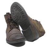 LEVI'S Mens Brown Leather Lace-Up Boots UK 6.5 Stylish Casual Footwear