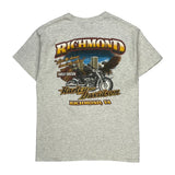 Richmond Harley Davidson Graphic T-Shirt - XL Gray Cotton