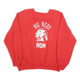 SOFFE SWEATS Womens Red Cotton Blend Crew Neck XL Reversible Sweatshirt Big Reds