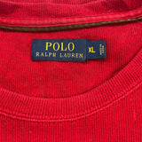 Polo By Ralph Lauren Sweatshirt - XL Red Cotton