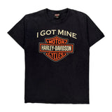 Harley Davidson Graphic T-Shirt - Small Black Cotton