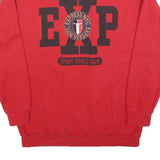 EXPRESS Mens Red Crew Neck S Sweatshirt Cotton Blend Pullover Printed Logo
