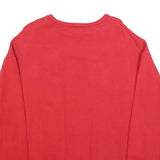 EXPRESS Mens Red Crew Neck S Sweatshirt Cotton Blend Pullover Printed Logo
