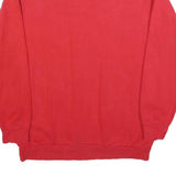 EXPRESS Mens Red Crew Neck S Sweatshirt Cotton Blend Pullover Printed Logo