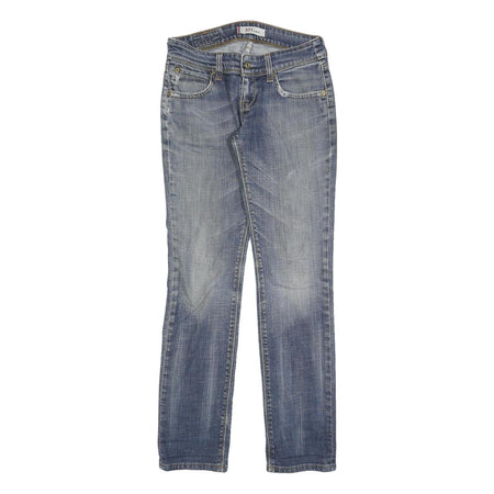 LEVI'S 571 Womens Jeans Blue Slim Straight Denim Medium W28 L32 Stylish