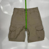 Quiksilver Cargo Shorts - 32W 10L Khaki Cotton