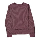 Carhartt Long Sleeve T-Shirt - Medium Burgundy Cotton