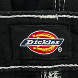 Dickies Contrast Stitch Carpenter Trousers - 30W UK 10 Black Cotton