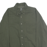 FADED GLORY Mens Green XL Cotton Button Down Shirt Casual Workwear