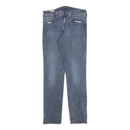 LEVI'S 511 BIG E Mens Slim Jeans Blue Denim W33 L32 Classic Cotton Blend Zip