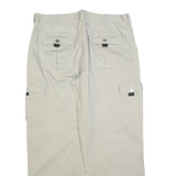 PRIORITY Mens Cotton Blend Beige Regular Cargo Trousers W36 L30 Work Utility