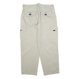 PRIORITY Mens Cotton Blend Beige Regular Cargo Trousers W36 L30 Work Utility