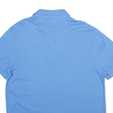 TOMMY HILFIGER Mens Blue Short Sleeve Polo Shirt XL Embroidered Cotton Casual