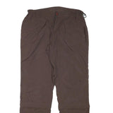 NRG Mens Regular Brown Polyester Blend Trousers W31 L30 Casual Zip Closure
