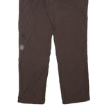 NRG Mens Regular Brown Polyester Blend Trousers W31 L30 Casual Zip Closure