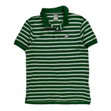 Nike Striped Polo Shirt - Medium Green Cotton