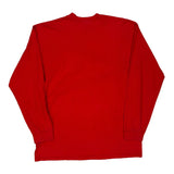 Vintage Nike College Long Sleeve T-Shirt - Large Red Cotton