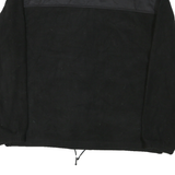 FILA Mens Black Outdoor Zip Jacket L Polyester Blend Microfibre Plain Relaxed