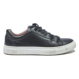 BOSS HUGO BOSS Mens Leather Low Top Trainers Black UK 6 Casual Stylish