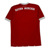 Bayern München Adidas 2017-18 Home Football Shirt - Medium Red Polyester