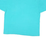 HANES Womens Blue T-Shirt L Short Sleeve Crew Neck Plain Casual Cotton Blend