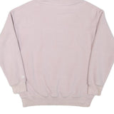 CHAMPION Womens Pink & Cream Logo Pullover Hoodie M Soft Polyester Blend