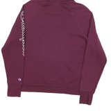 CHAMPION Mens Maroon Pullover Hoodie M Cotton Blend Logo Print