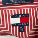 Tommy Hilfiger Striped Shirt - 2XL Red Cotton