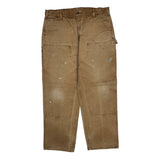 Carhartt Double Knee Carpenter Pants - 40W 32L Brown Cotton