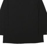 H&M Womens Black Jacket S Polyester Blend Plain Button Closure Classic Fit