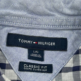 Tommy Hilfiger Checked Shirt - Large Blue Cotton