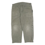 DICKIES Mens Regular Fit Beige Cotton Blend Workwear Trousers W36 L28 Utility