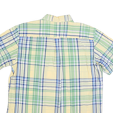 CHAPS Mens Yellow & Green Checked Button-Down Shirt XL Summer Casual Cotton