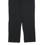 DICKIES Mens Black Regular Fit Straight Cotton Blend Trousers W34 L32 Workwear