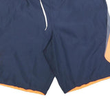 NIKE Mens Shorts Navy Blue & Orange Casual Sports L W34 Durable Comfort