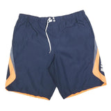 NIKE Mens Shorts Navy Blue & Orange Casual Sports L W34 Durable Comfort