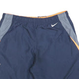 NIKE Mens Shorts Navy Blue & Orange Casual Sports L W34 Durable Comfort