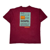 Matthew 5:16 Oneita Single Stitch T-Shirt - XL Burgundy Cotton