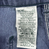 Carhartt Cargo Trousers - 36W 32L Blue Cotton Blend