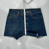 Levis Denim Shorts - 34W 9L Blue Cotton