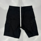 Levis Cargo Shorts - 37W 12L Black Cotton