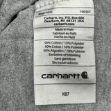 Carhartt T-Shirt - Large Gray Cotton Blend