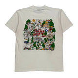 Screen Stars Graphic T-Shirt - Large White Cotton Blend