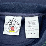Mickey Mouse Embroidery Mickey & Co. Graphic Sweatshirt - XL Navy Polyester Blend
