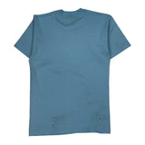 Blank Screen Stars Single Stitch T-Shirt - Medium Blue Cotton Blend