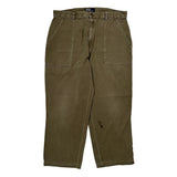 Polo By Ralph Lauren Army Cargo Trousers - 34W 30L Green Cotton